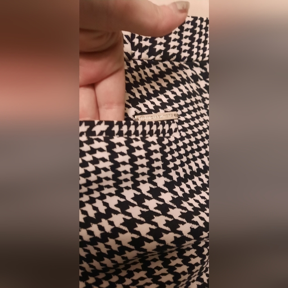 Michael Kors Black and White Checkered Cropped Pants - Picture 6 of 14